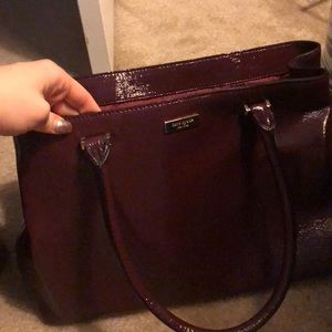Kate Spade burgundy leather bag